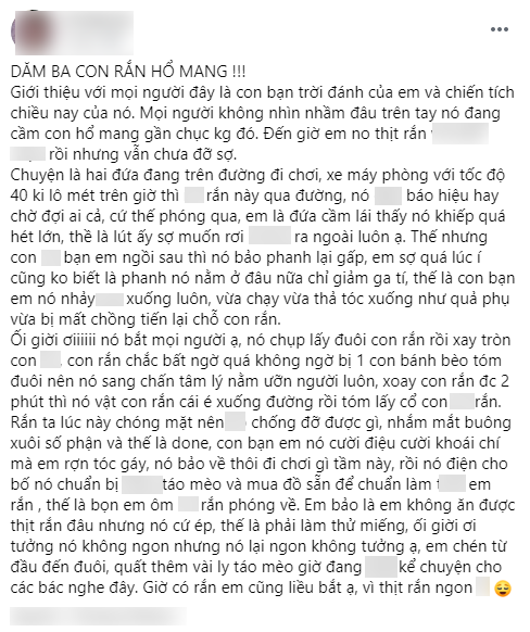 Khiếp đảm cô gái tay không bắt rắn, nghe kể lại quá trình thu phục con vật, ai cũng mắt chữ A mồm chữ O: Người đâu mà mạnh bạo thế?-1