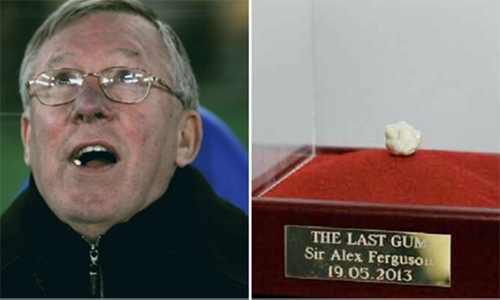 Bã kẹo cao su của Alex Ferguson được bán với giá 517.000 đôla - VnExpress Thể thao