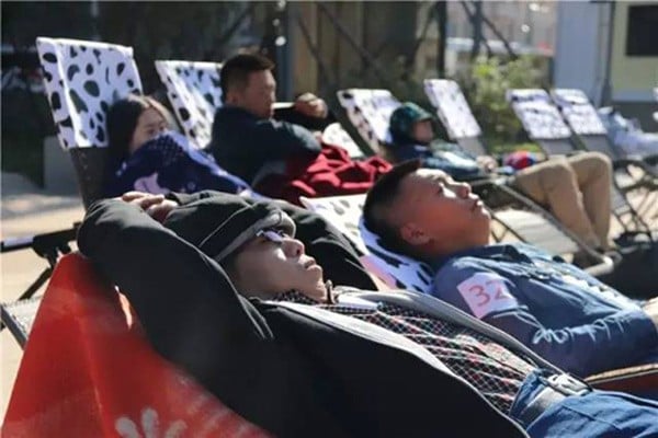Một cuộc thi ngủ khác diễn ra tại Trung Quốc.