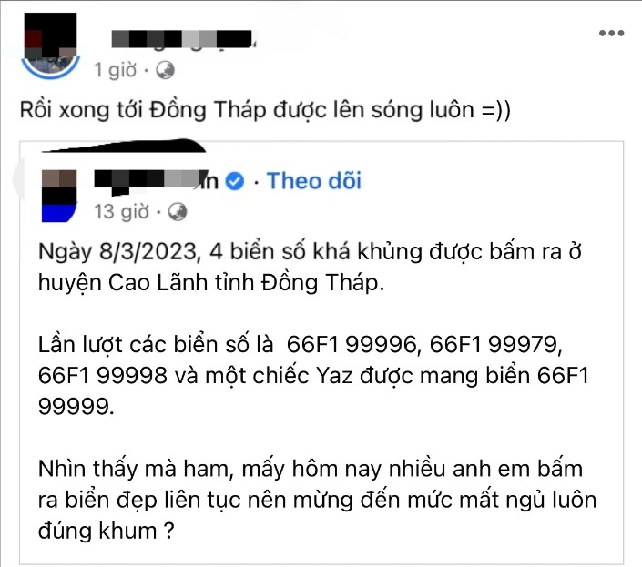 vu bam ra 4 bien so sieu dep o dong thap ban dau xac dinh dung quy trinh